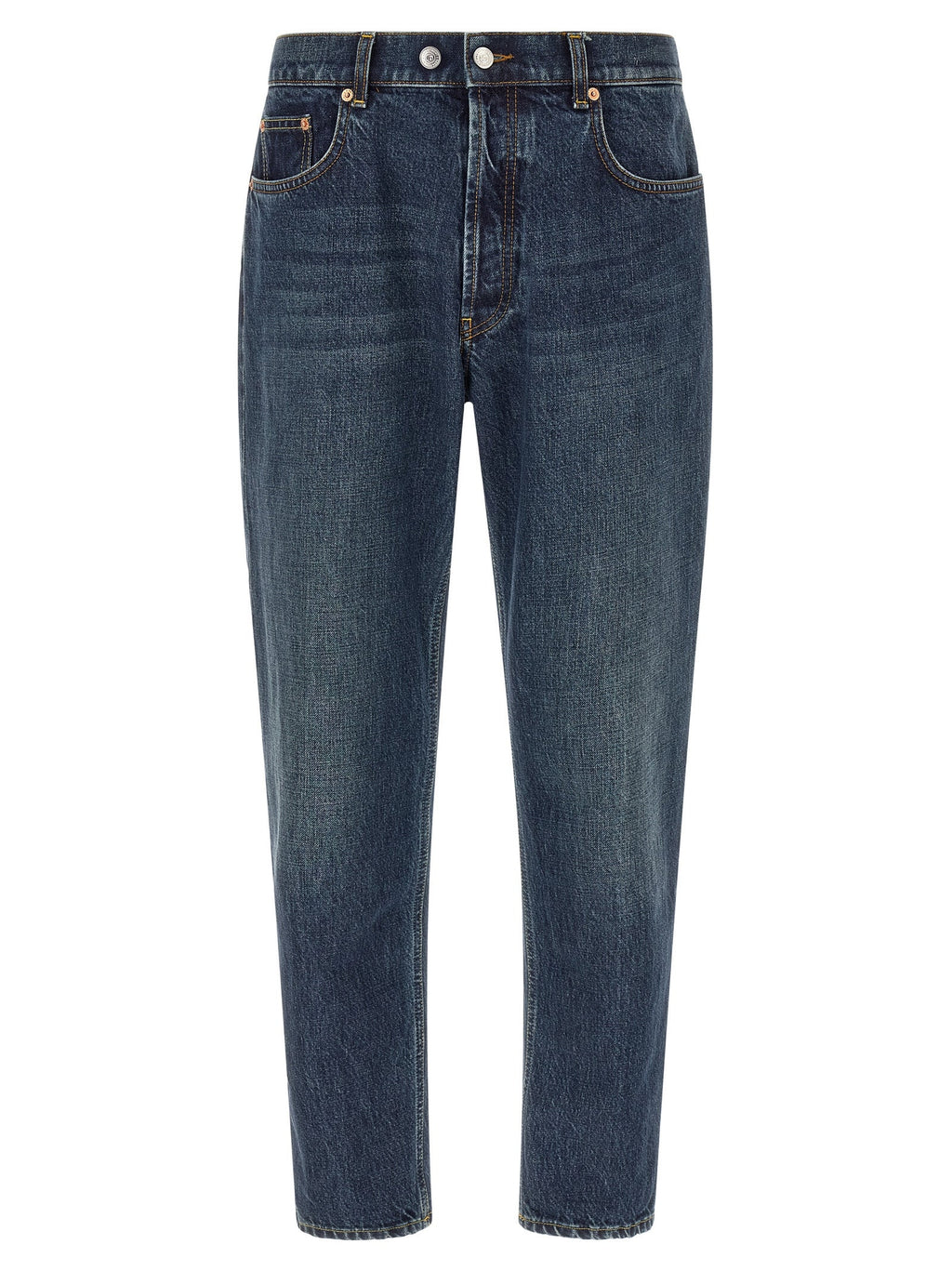 Department 5 Blue Cotton Tapered Jeans