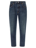 Department 5 Blue Cotton Tapered Jeans