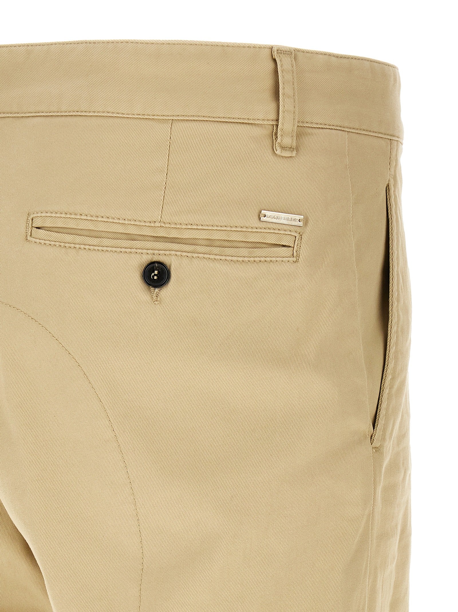 Dsquared² Beige Cotton Cargo Pants