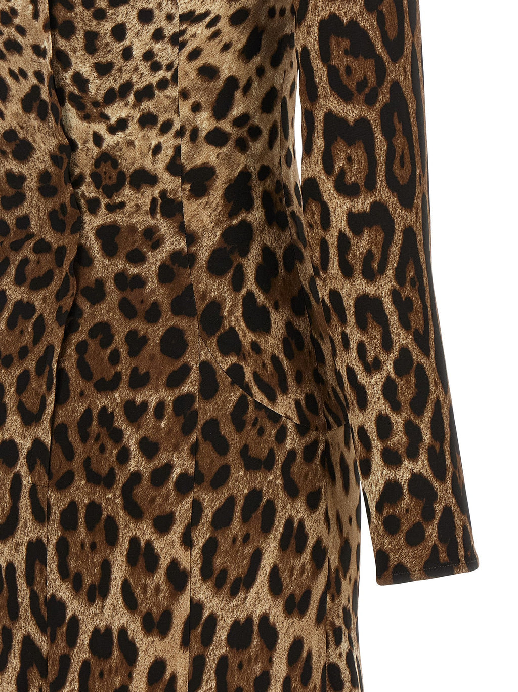 Dolce & Gabbana Brown Viscose Midi Dress