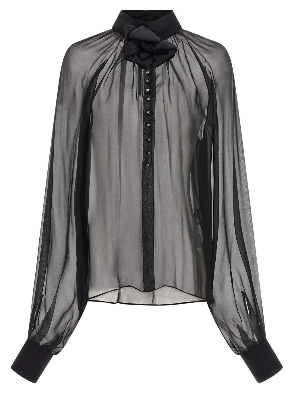 Dolce & Gabbana Black Silk Blouse