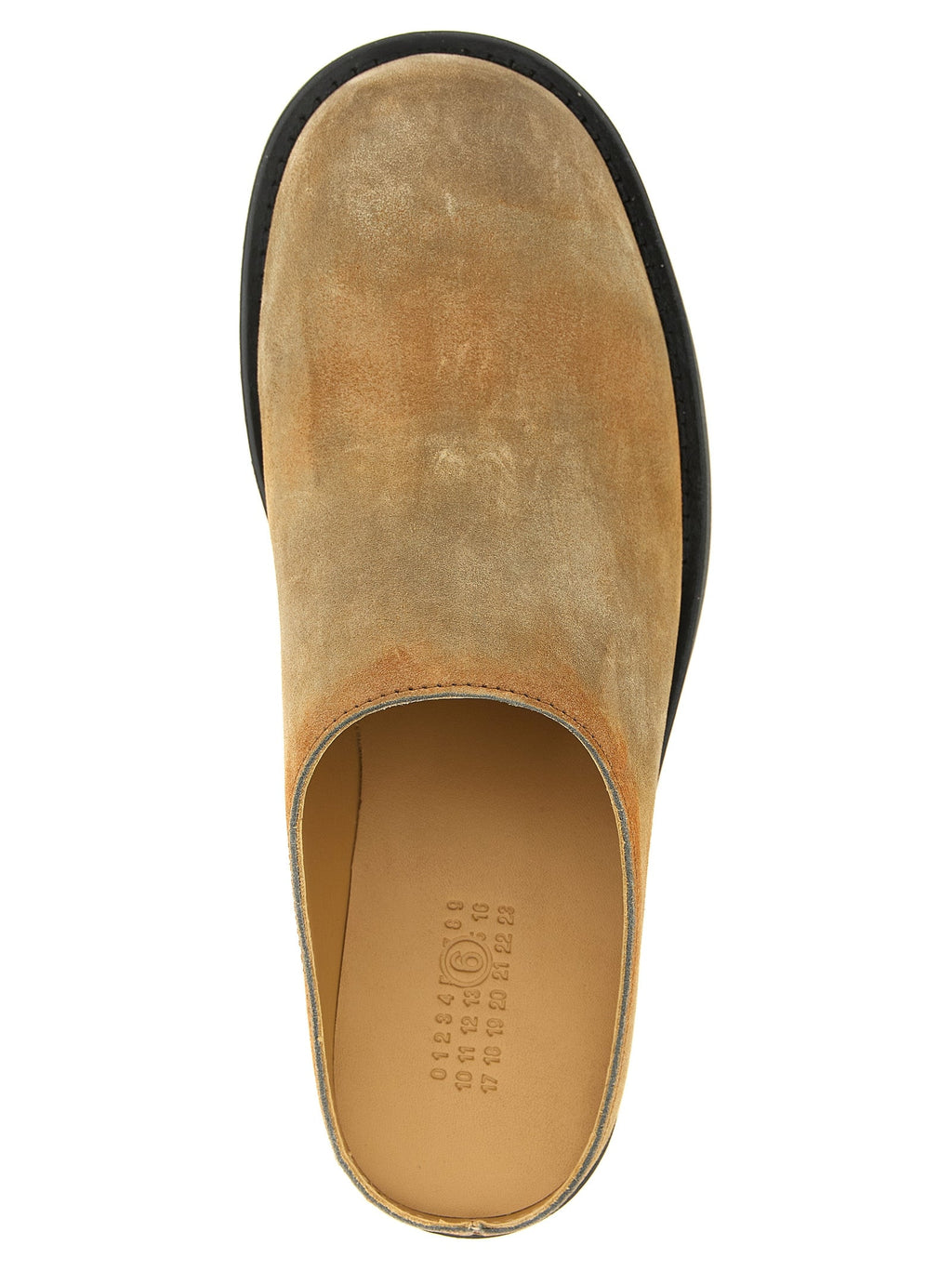 MM6 Maison Margiela Beige Cowhide Mules