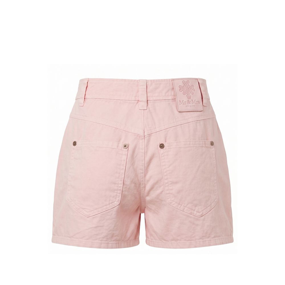 Mr&Mrs Italy Pink Cotton Women Shorts