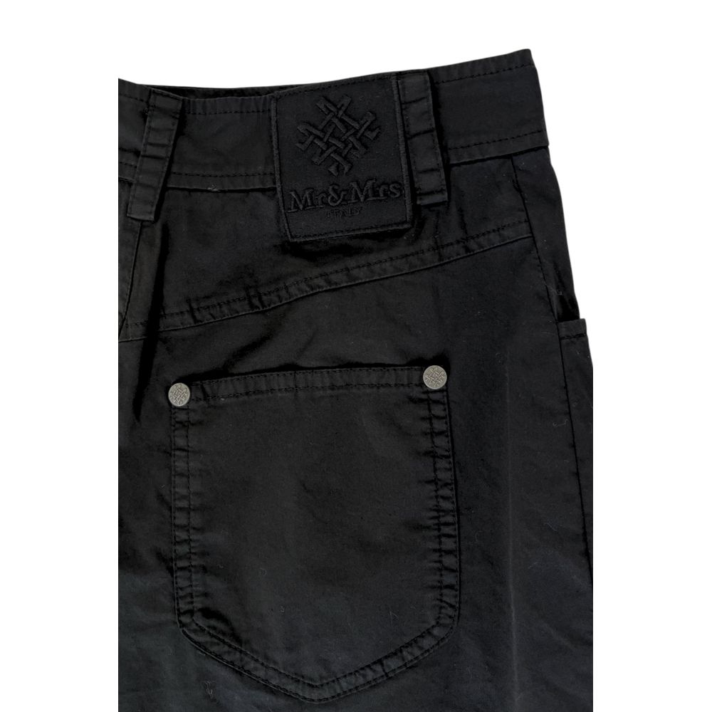 Mr&Mrs Italy Black Cotton Women Shorts