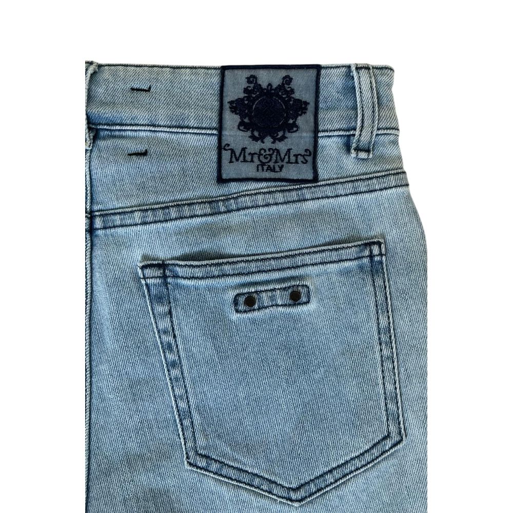 Mr&Mrs Italy Blue Cotton Women's Short