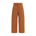 Chloé Orange Cotton Casual Pants