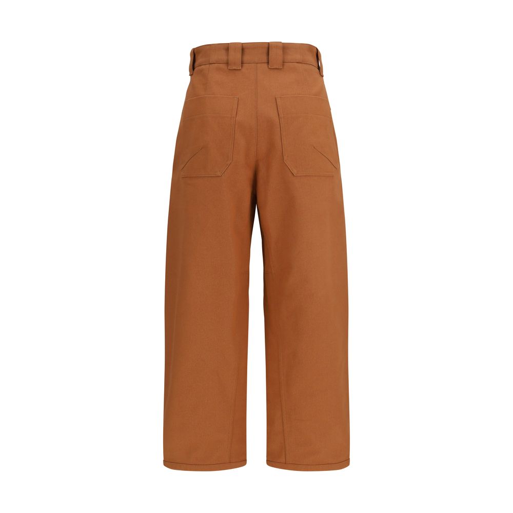 Chloé Orange Cotton Casual Pants