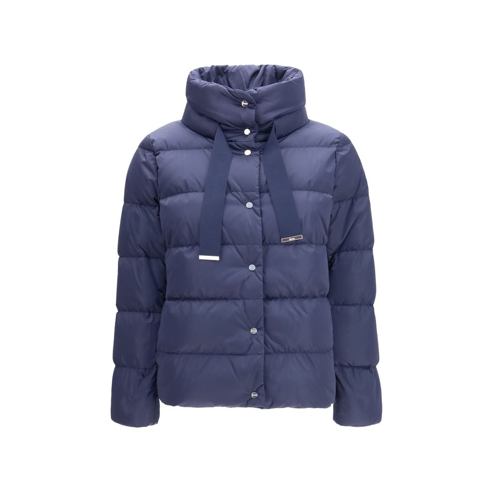 Herno Blue Polyester Full-Length Jacket