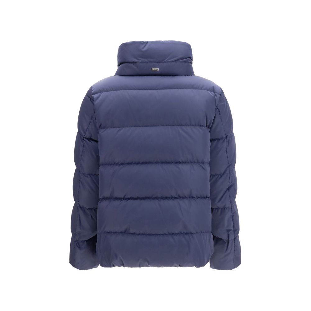 Herno Blue Polyester Full-Length Jacket