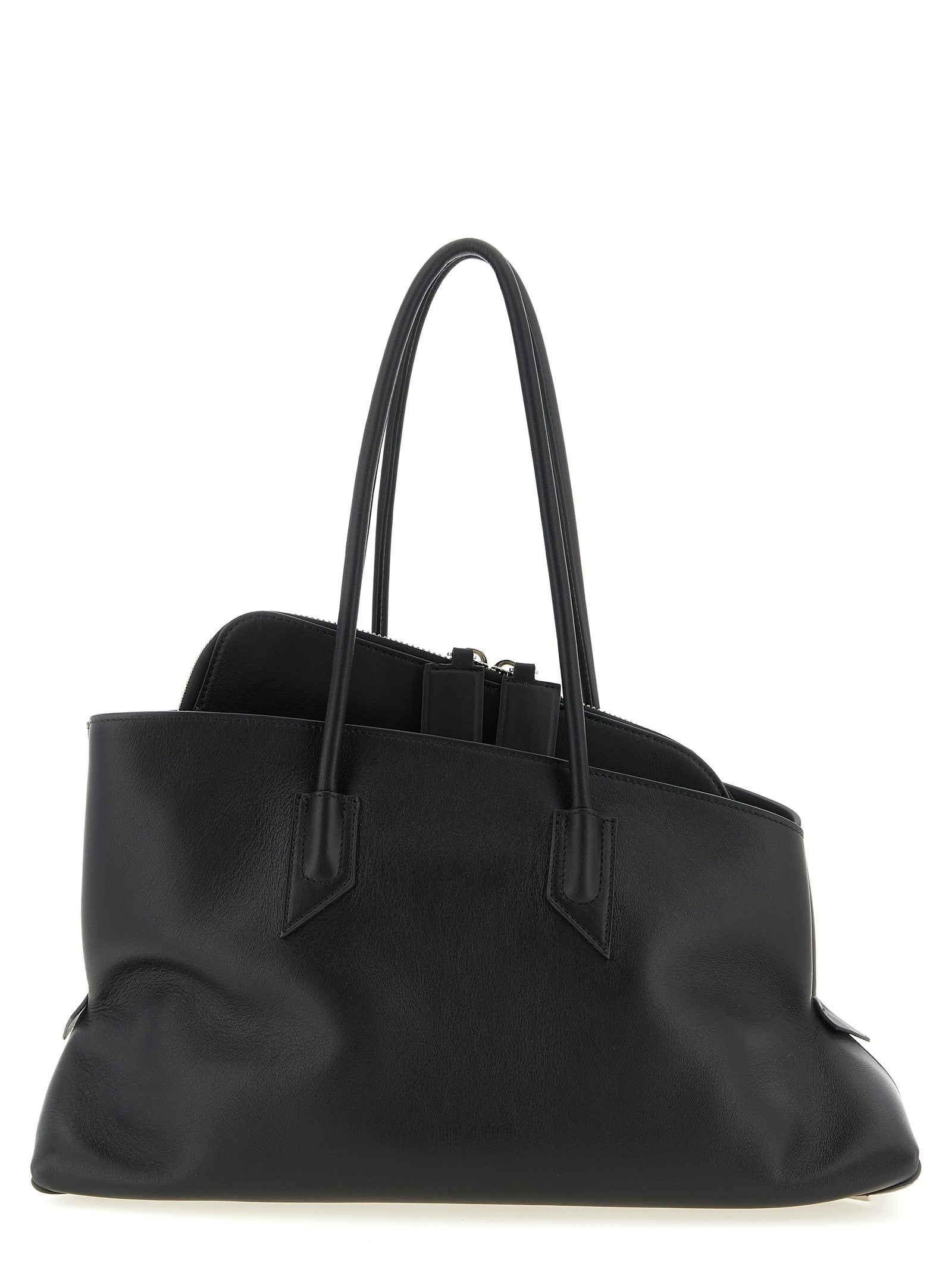The Attico Black Calfskin Shoulder Bag The Attico