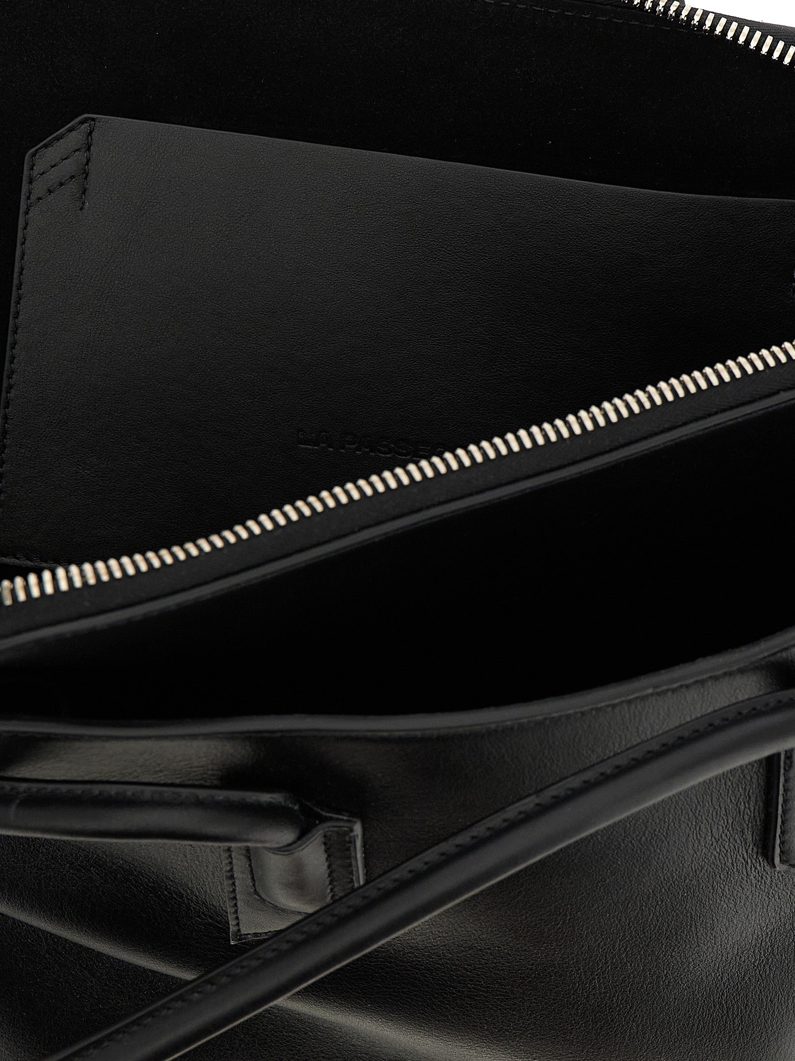 The Attico Black Calfskin Shoulder Bag The Attico