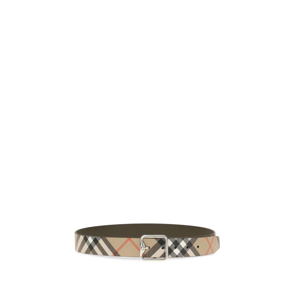 Burberry Beige Calf Leather Bos Taurus Regular Belt Burberry