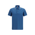 Burberry Blue Cotton Polo Shirt