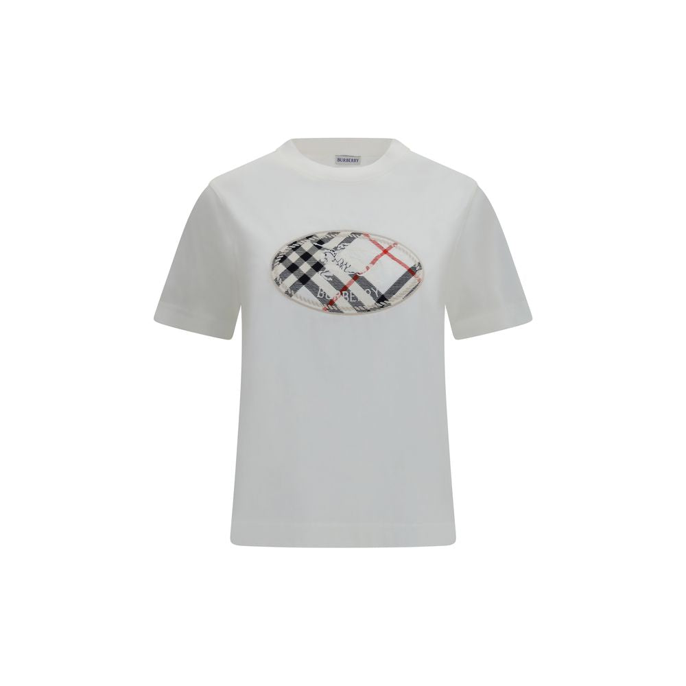Burberry White Cotton T-Shirt