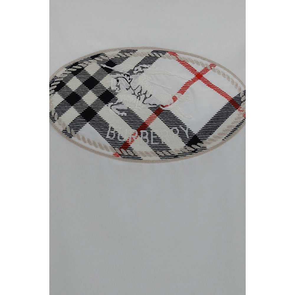 Burberry White Cotton T-Shirt
