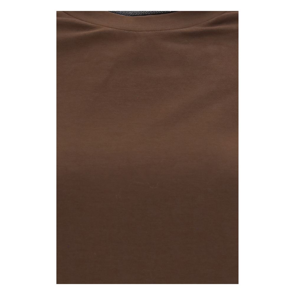Brunello Cucinelli Brown Elastane T-Shirt