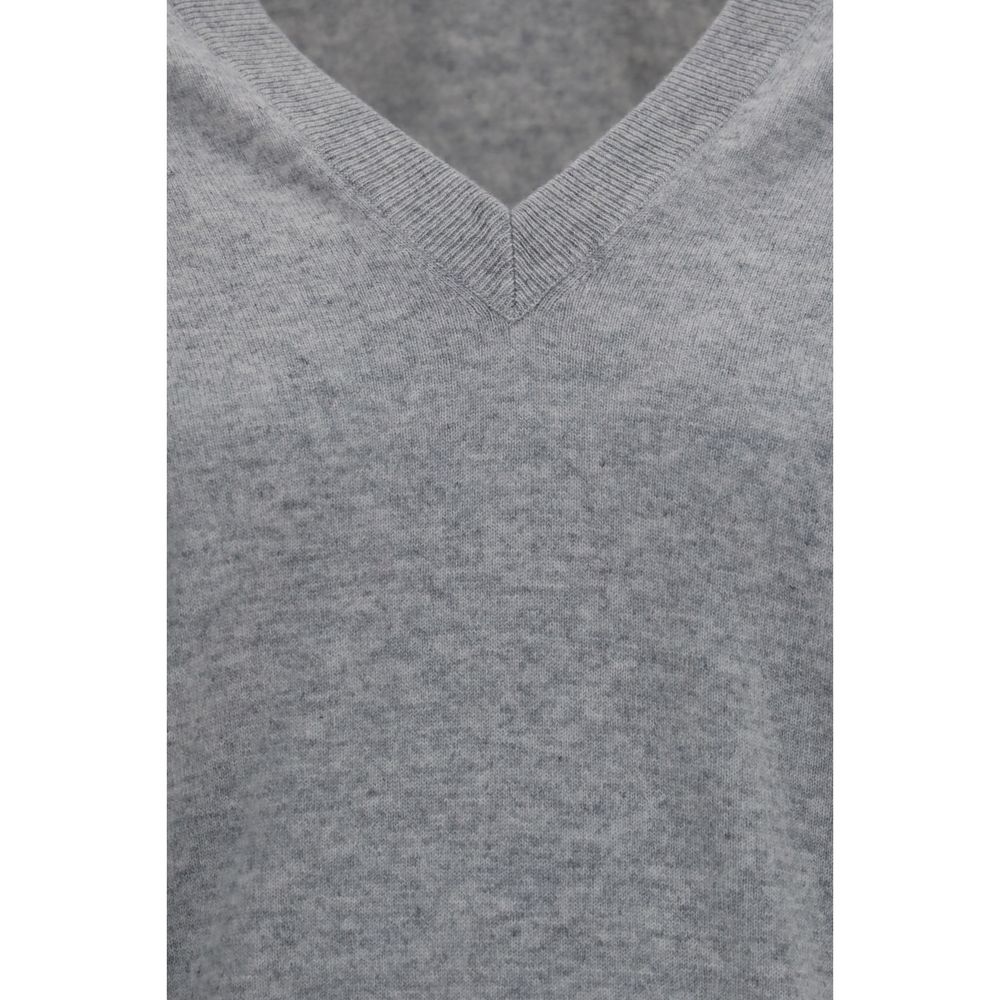 Brunello Cucinelli Gray Cashmere Sweater