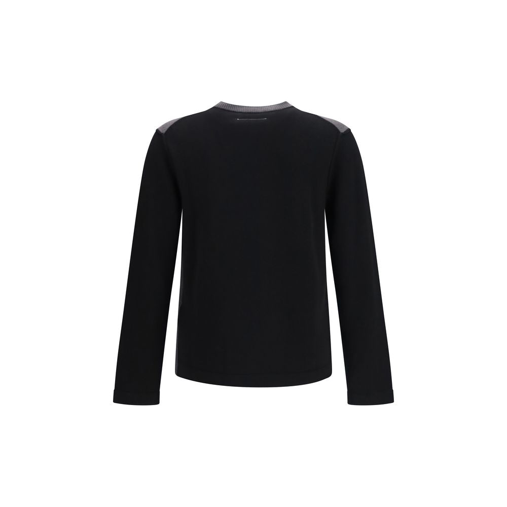 MM6 Black Wool Oves Aries Sweatshirt