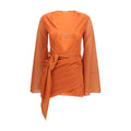 Oséree Orange Polyamide Casual Dress