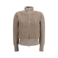 Herno Beige Wool Oves Aries Cardigan