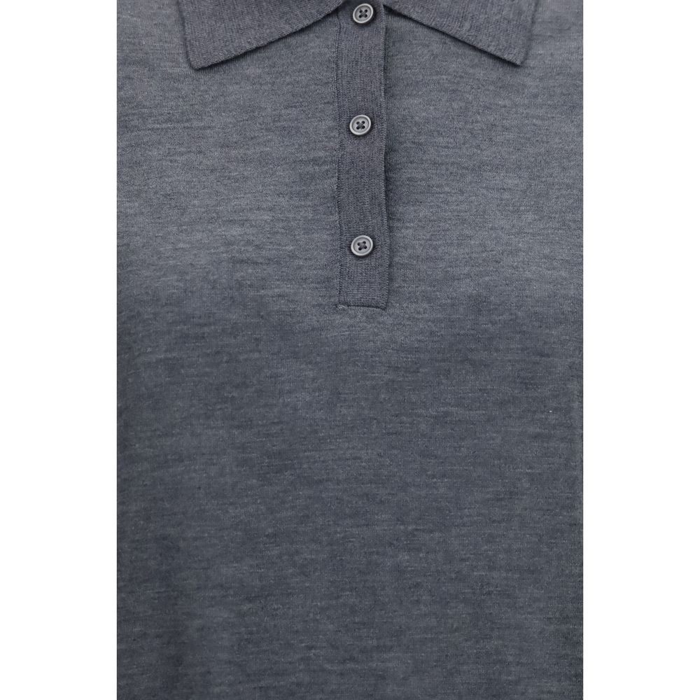 Loulou De Saison Gray Cashmere Shirt