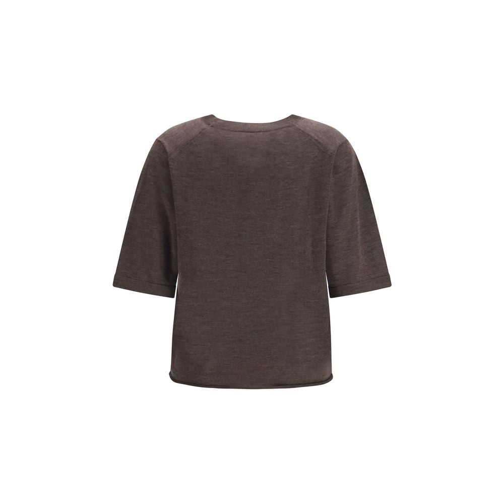 Loulou De Saison Brown Cashmere T-Shirt