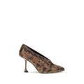 Proenza Schouler Brown Calf Leather Bos Taurus High Heel Pumps