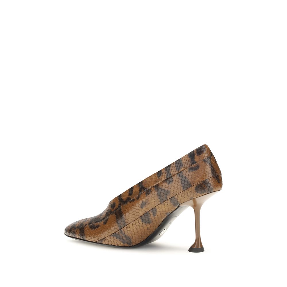 Proenza Schouler Brown Calf Leather Bos Taurus High Heel Pumps
