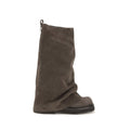 The Attico Brown Calf Leather Bos Taurus Boots