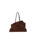 The Attico Brown Calf Leather Bos Taurus Shoulder Bag