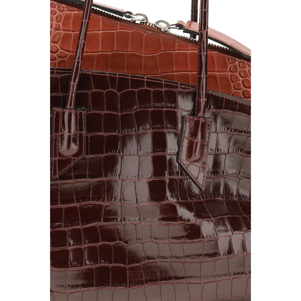 The Attico Bordeaux Calf Leather Bos Taurus Shoulder Bag