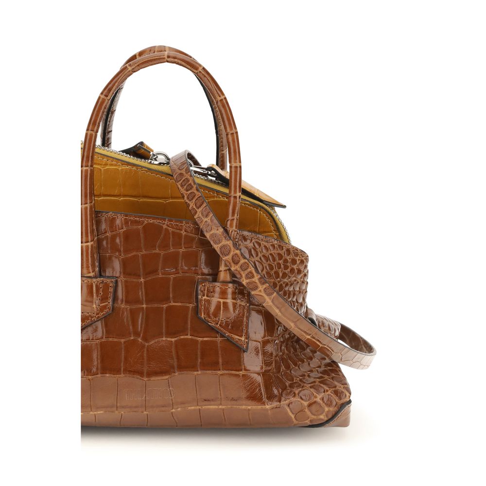 The Attico Brown Calf Leather Bos Taurus Handbag