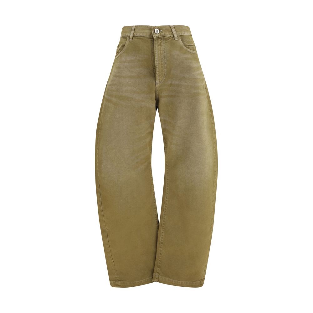 The Attico Brown Cotton Jeans Denim The Attico