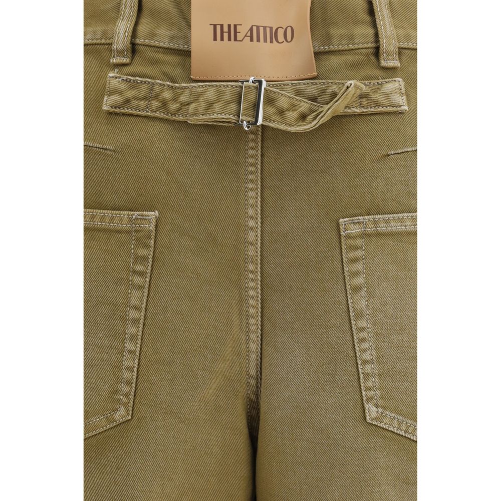The Attico Brown Cotton Jeans Denim The Attico