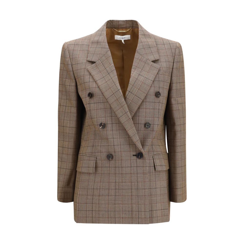 Chloé Beige Wool Oves Aries Blazer
