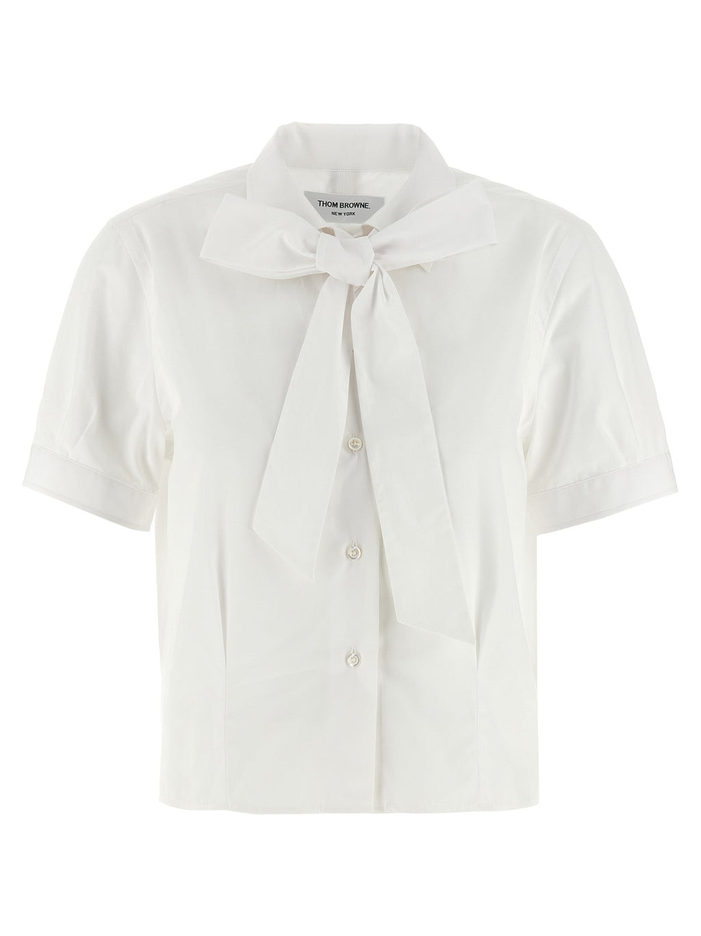 Thom Browne White Cotton Blouse