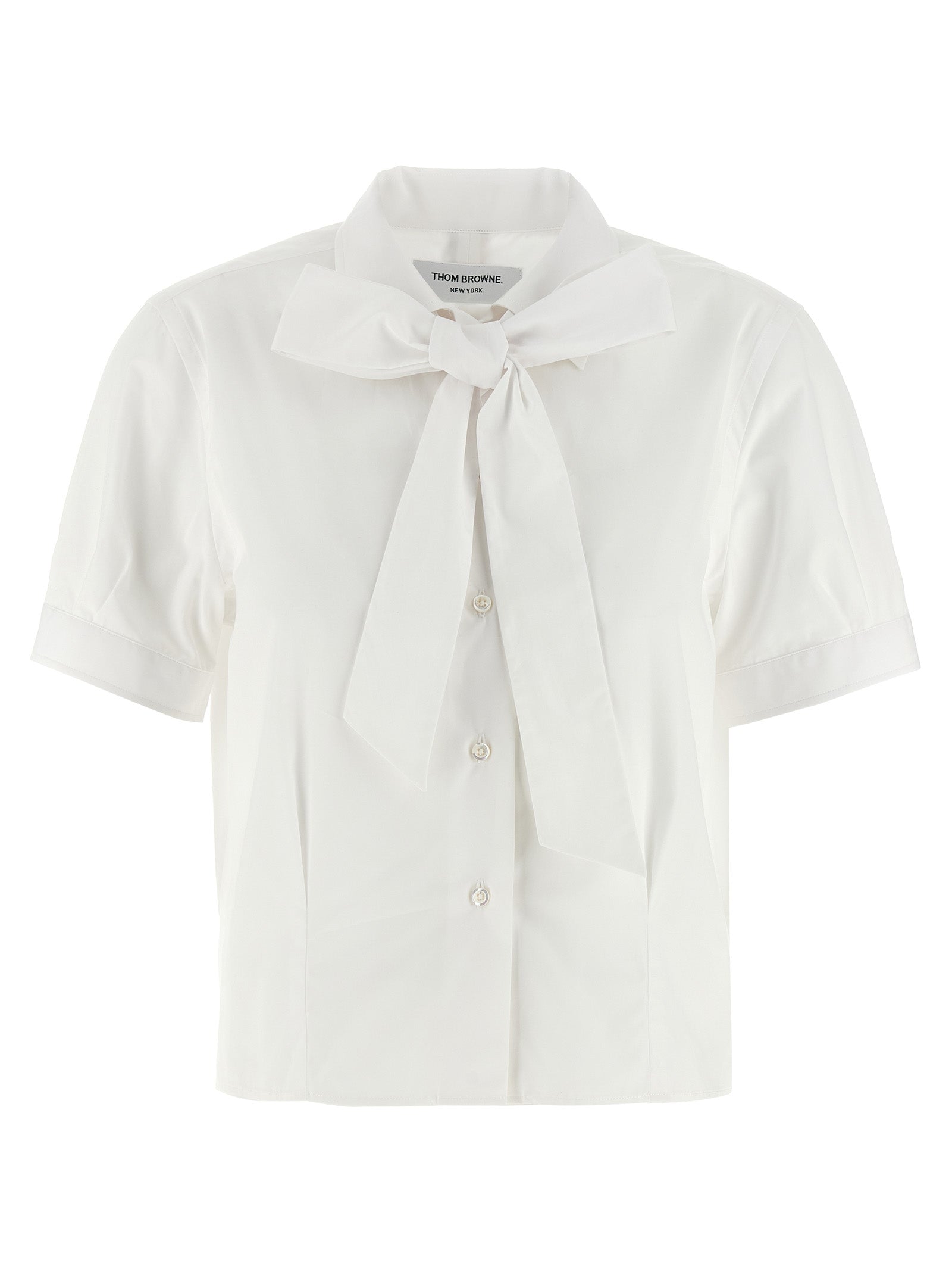 Thom Browne White Cotton Blouse