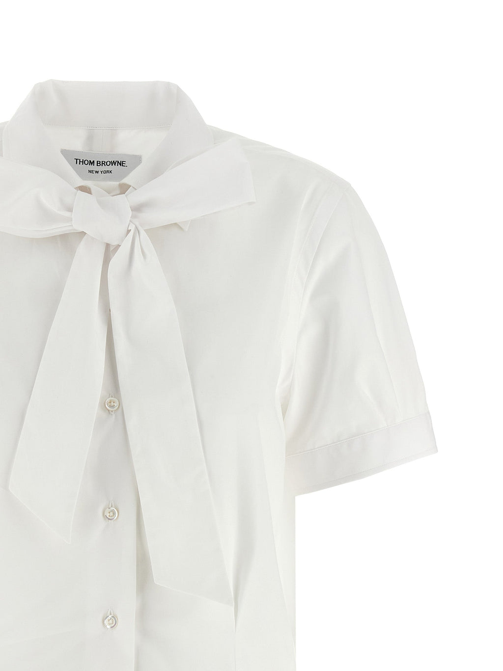 Thom Browne White Cotton Blouse
