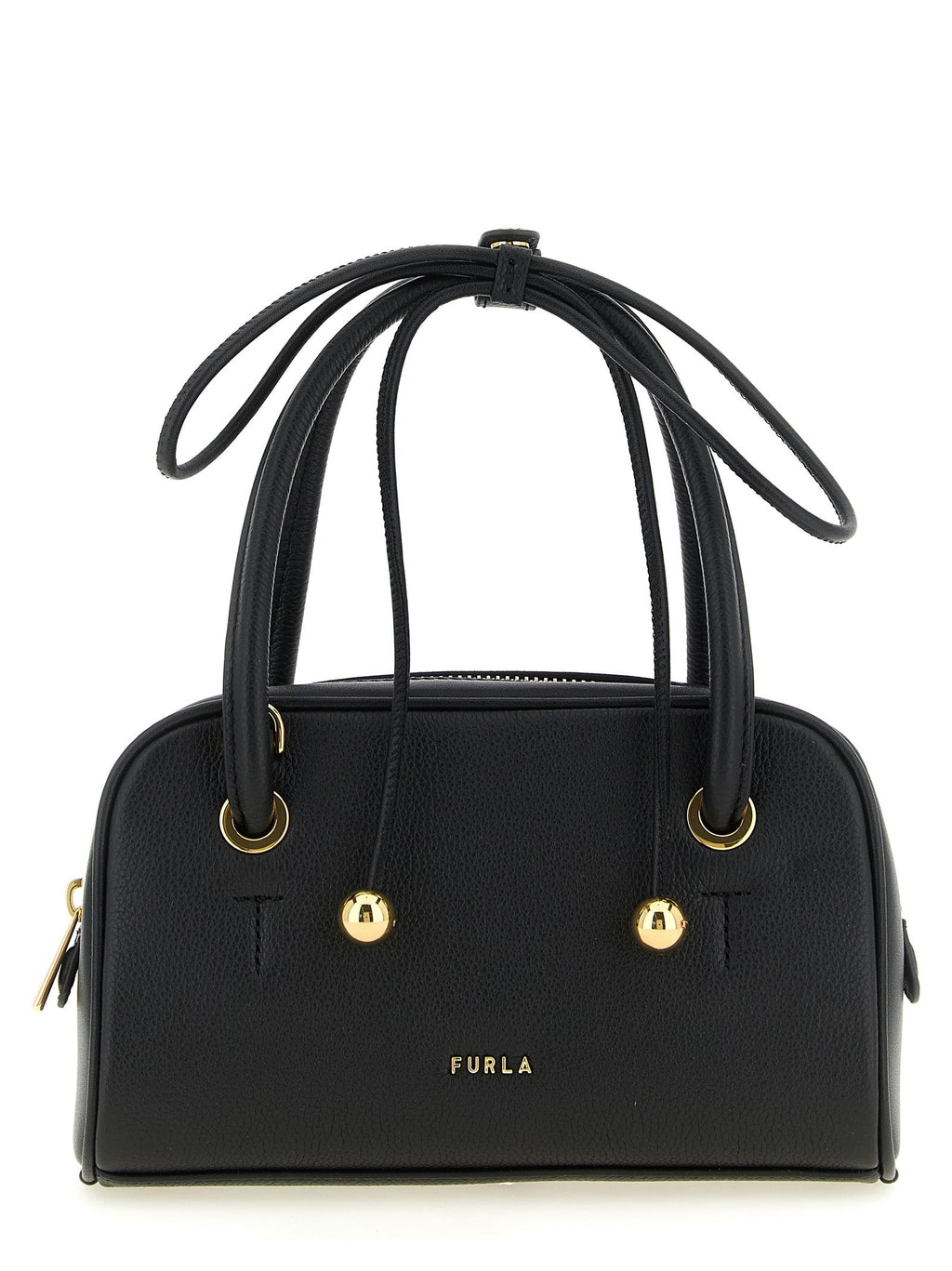 Furla Black Calfskin Handbag