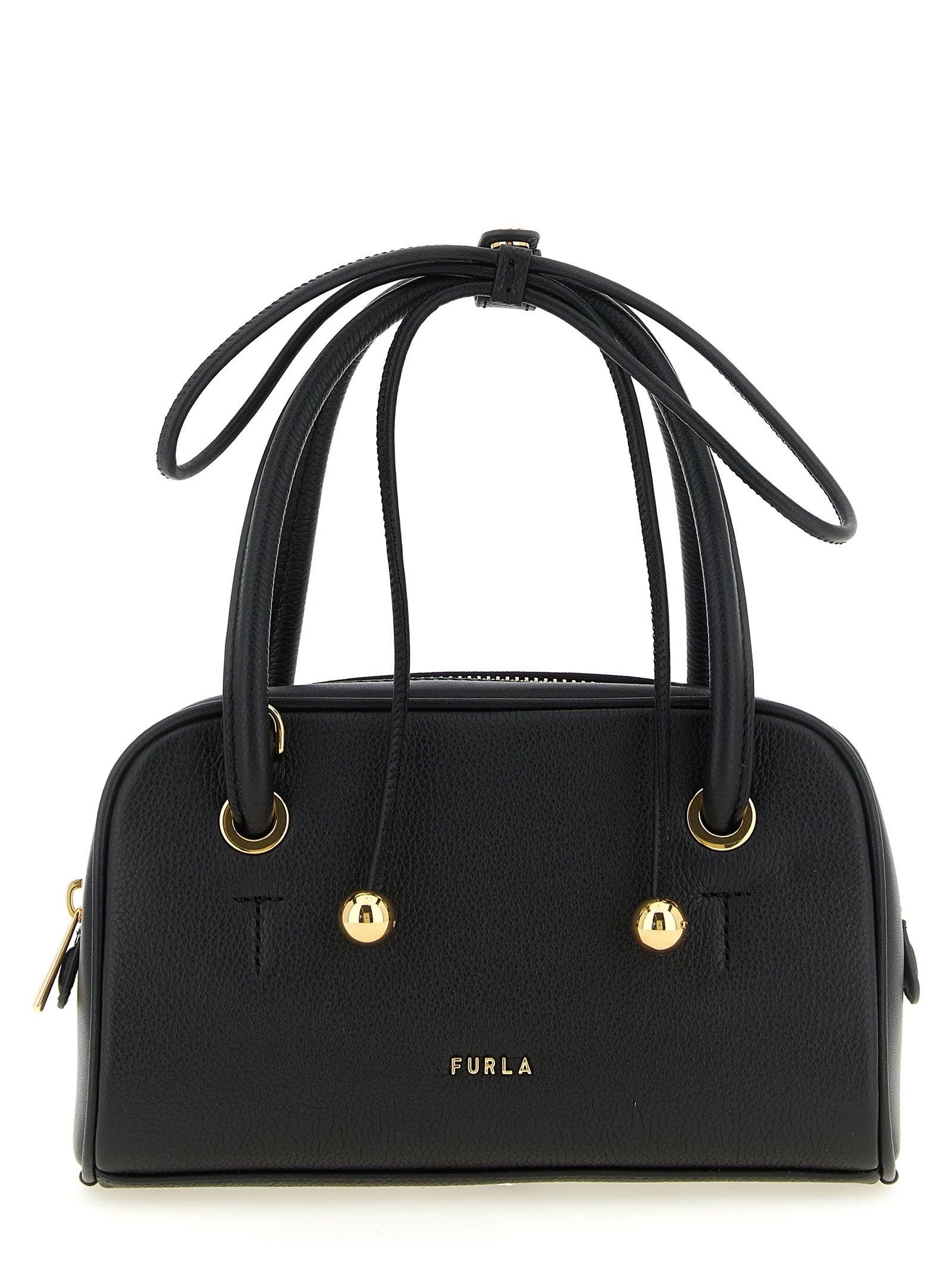 Furla Black Calfskin Handbag