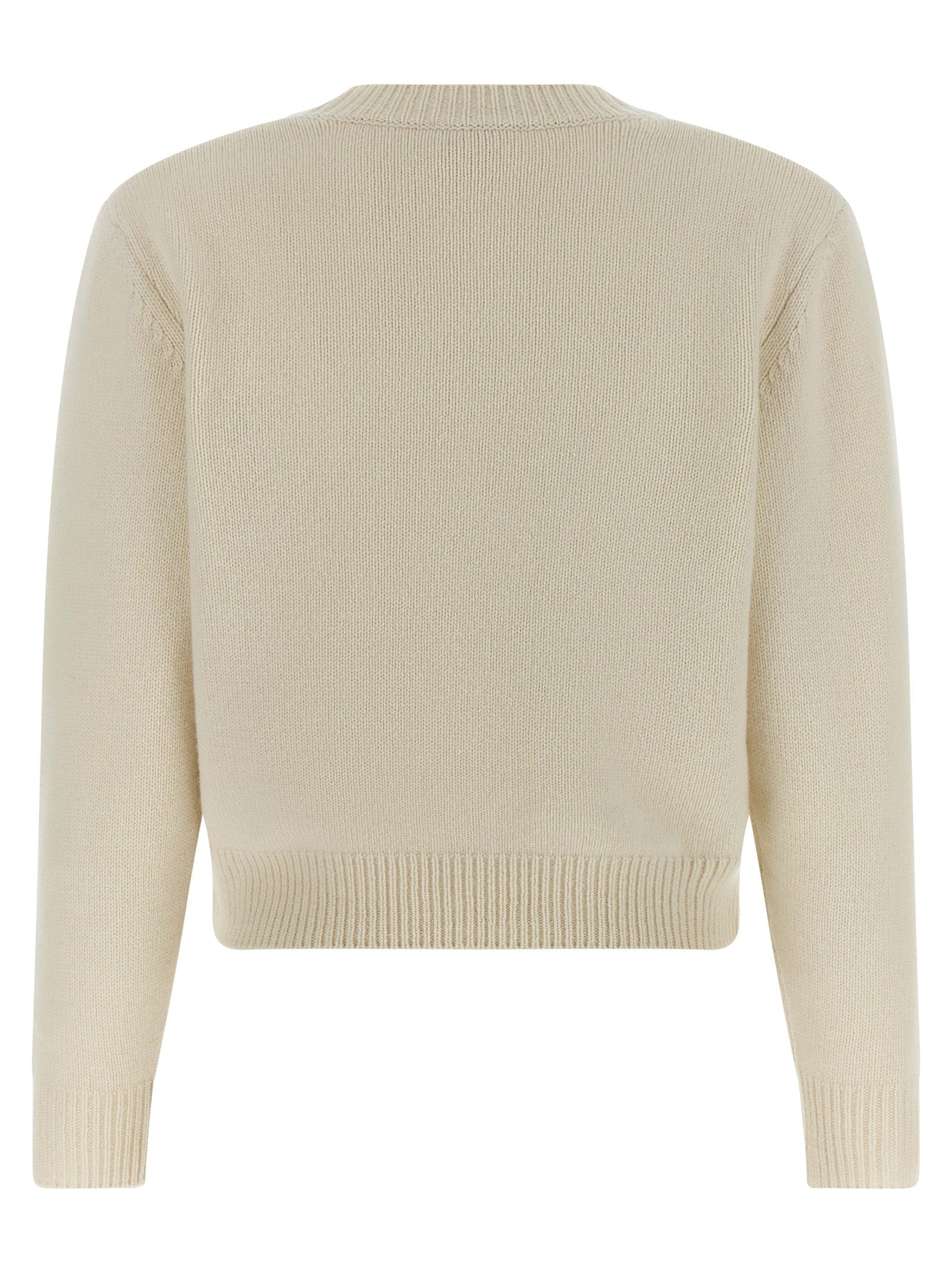 A.P.C. White Wool Cardigan