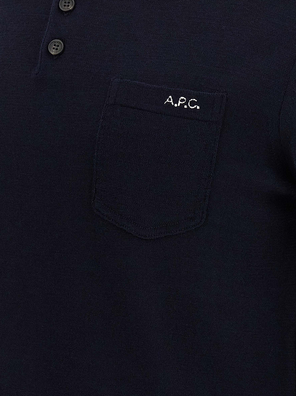 A.P.C. Blue Virgin Wool Polo Shirt A.P.C.