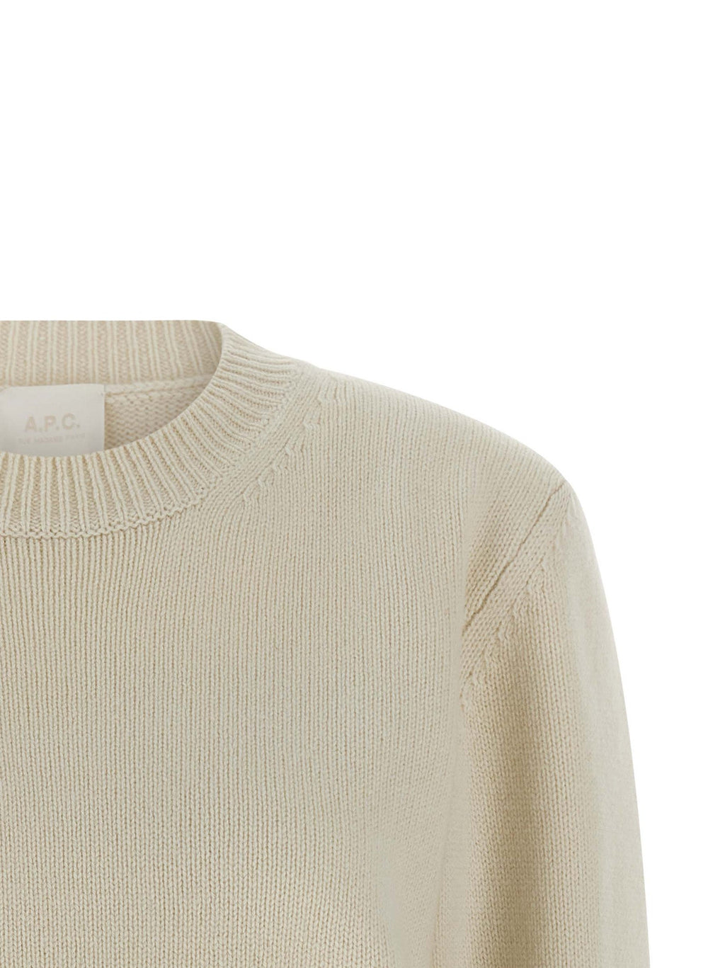 A.P.C. White Wool Cardigan