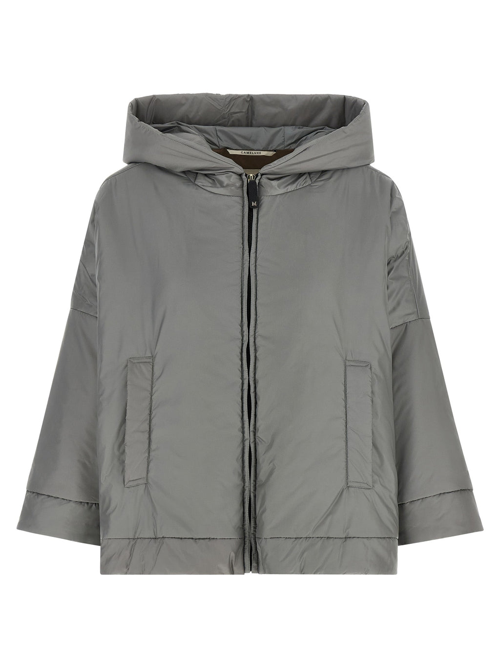 Max Mara Gray Polyester Shell Jacket