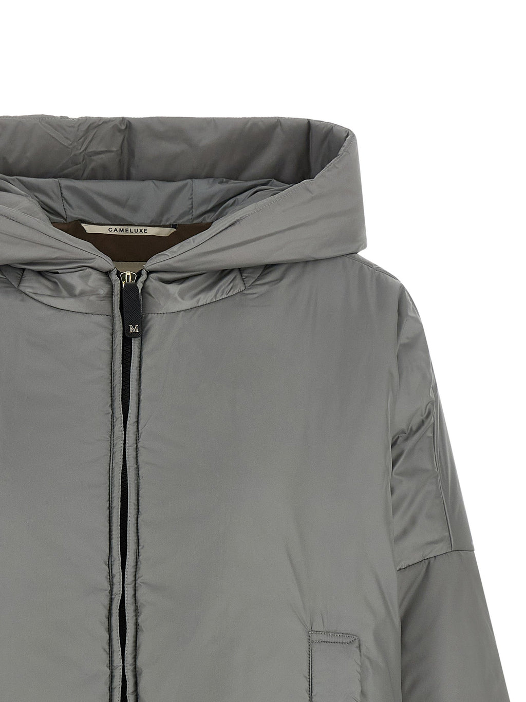 Max Mara Gray Polyester Shell Jacket