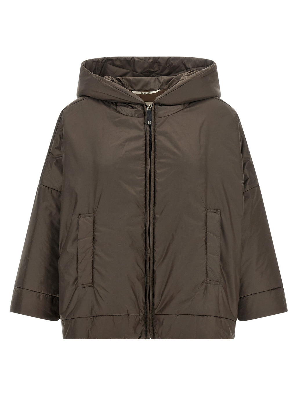 Max Mara Brown Polyester Shell Jacket Max Mara