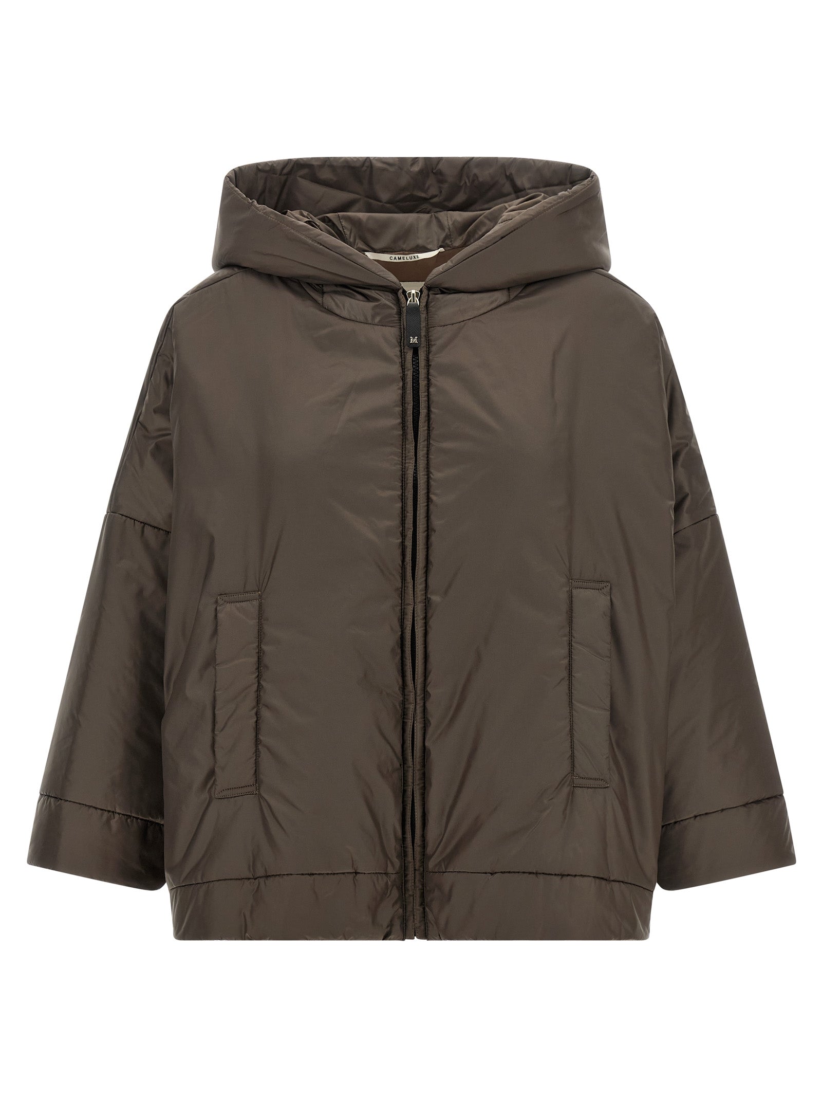 Max Mara Brown Polyester Shell Jacket Max Mara