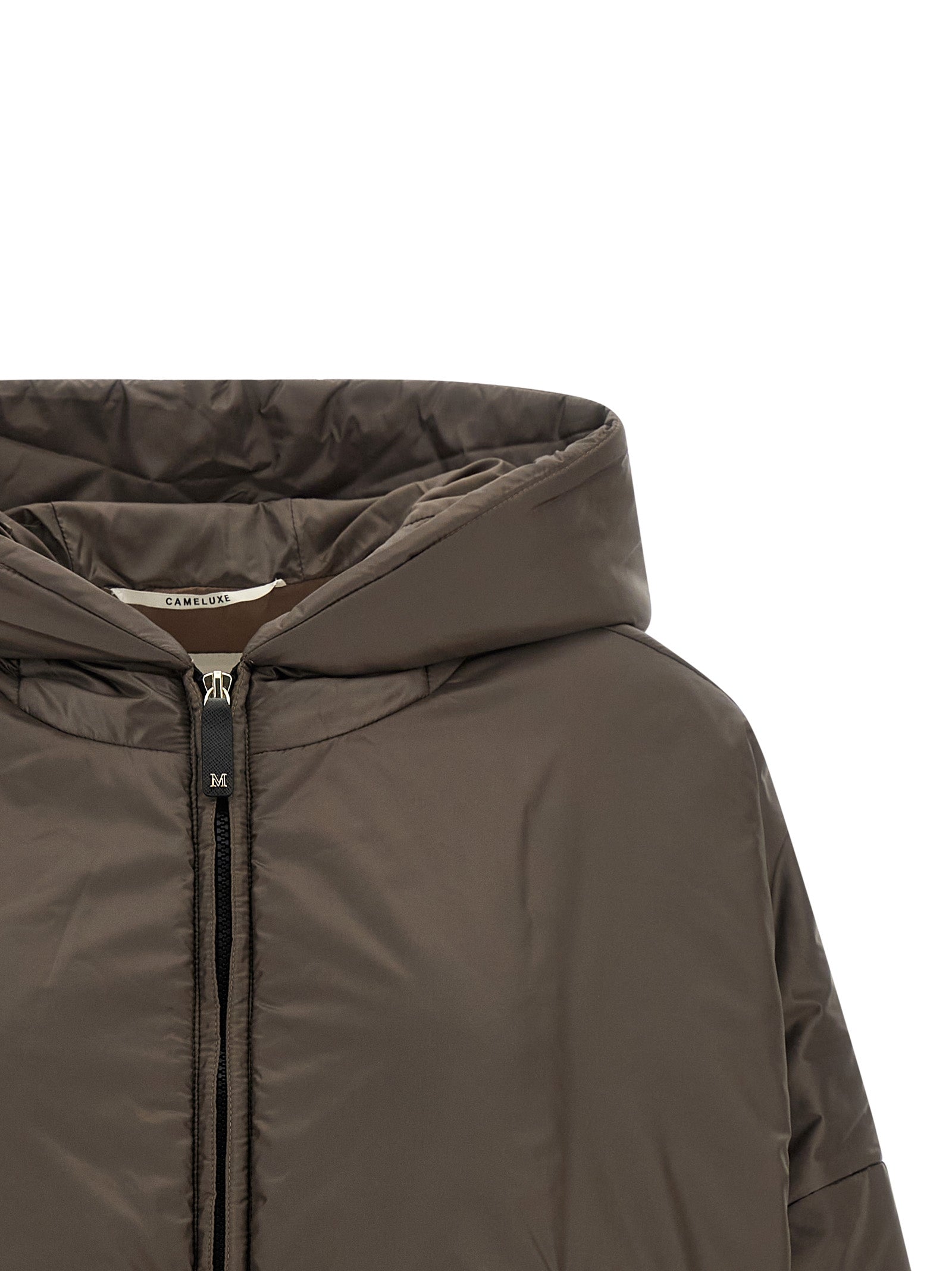 Max Mara Brown Polyester Shell Jacket Max Mara