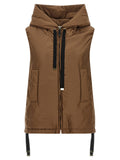 Max Mara Brown Polyester Sleeveless Jacket