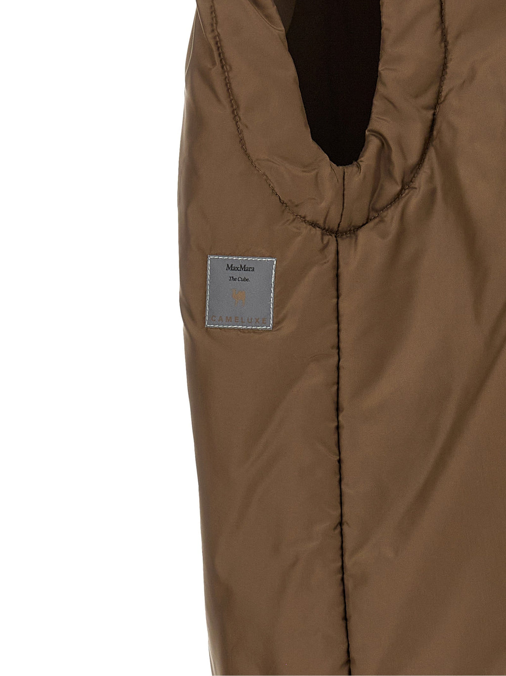 Max Mara Brown Polyester Sleeveless Jacket
